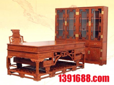 書房紅木家具4件套
